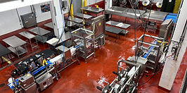 sparkling clean food plant that representing our food manufacturing cleaning services in action
