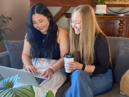 Gloria of Glow Up Web Design and Abigail Hardin of Create and Collab