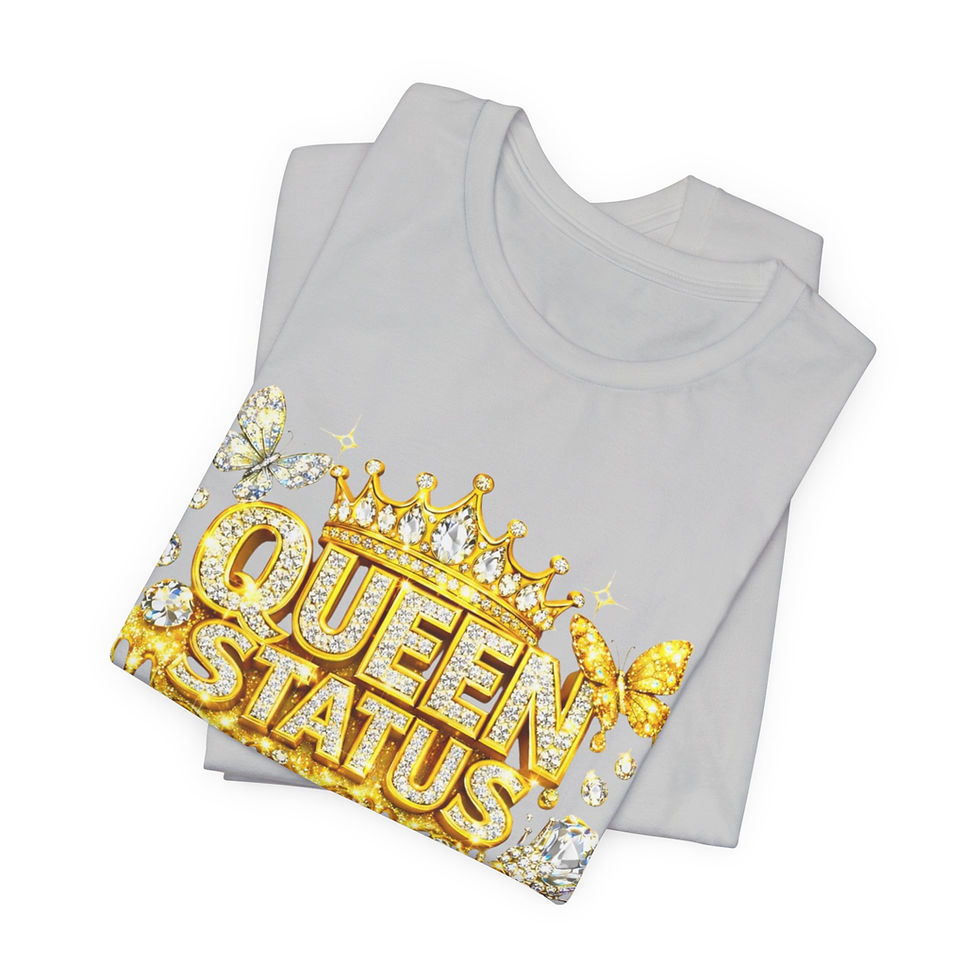 Thumbnail: Queen Status Tee – Bold, Confident & Blessed Statement Shirt