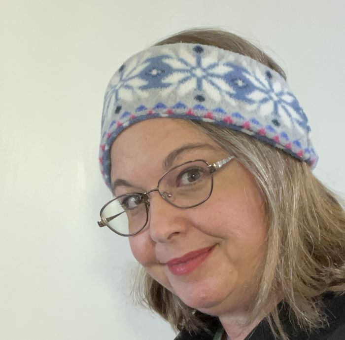 Upcycled fleece 3 inch headband from Act Two Handmade