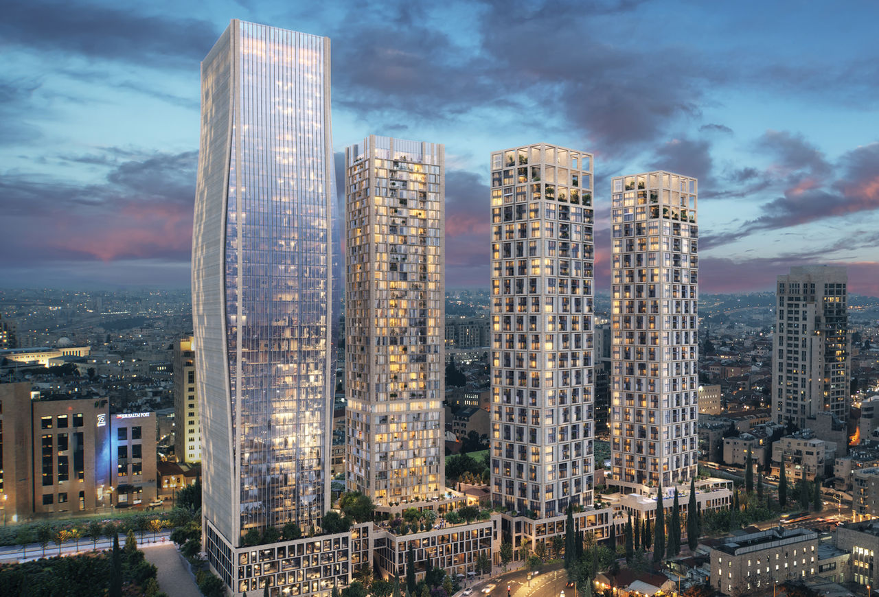Midtown Jerusalem — developer render 1 of 4