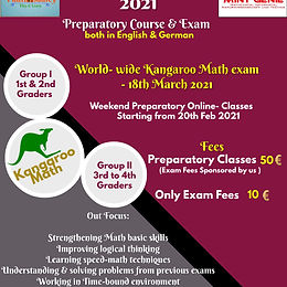 Kangaroo Math 2021 (For 3rd & 4th Graders)
