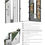 Thumbnail: Front Exterior Prehung Metal Double Doors / Deux 1744 Natural Oak Frosted Glass