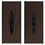 Thumbnail: Front Exterior Prehung Steel Door / Ronex 1277 Brown / Entry Metal Modern Painte