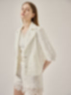 縮圖：Lace trench crop jacket