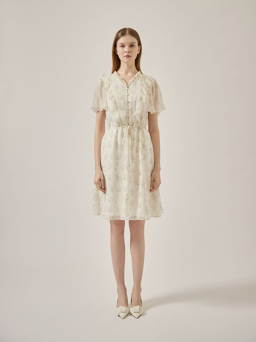 縮圖：Floral printed dress