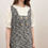 縮圖：Gold button tweed dress