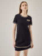 Thumbnail: Gold metal trims dress