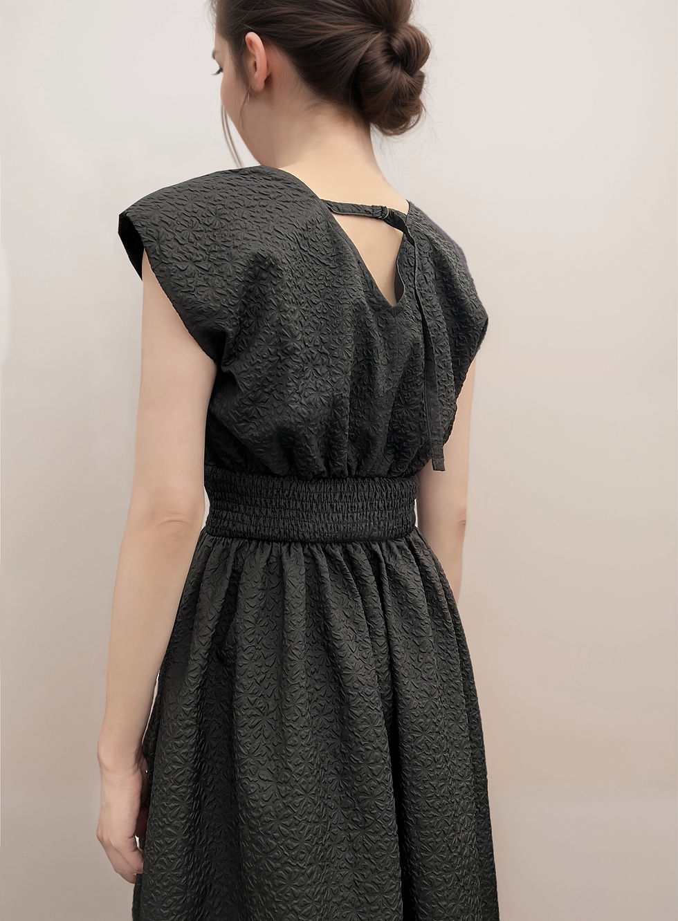Thumbnail: V neck textured dress