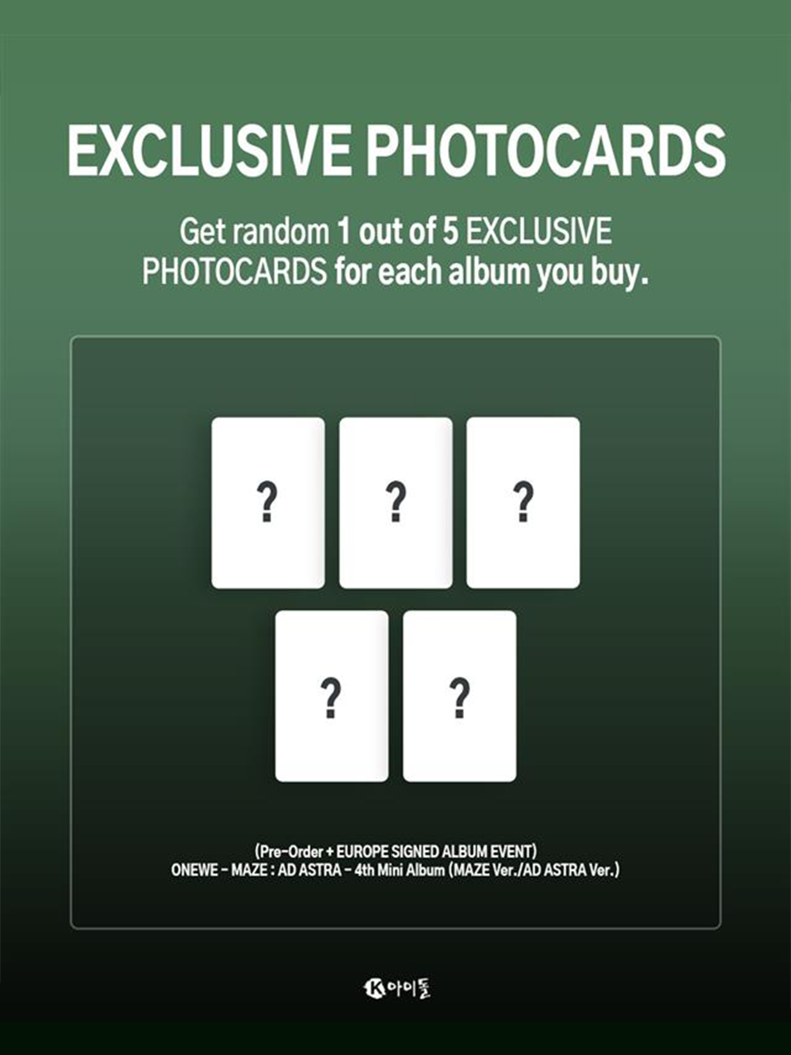 섬네일: ONEWE EUROPE SIGNED ALBUM EVENT -  MAZE : AD ASTRA - AD ASTRA Ver
