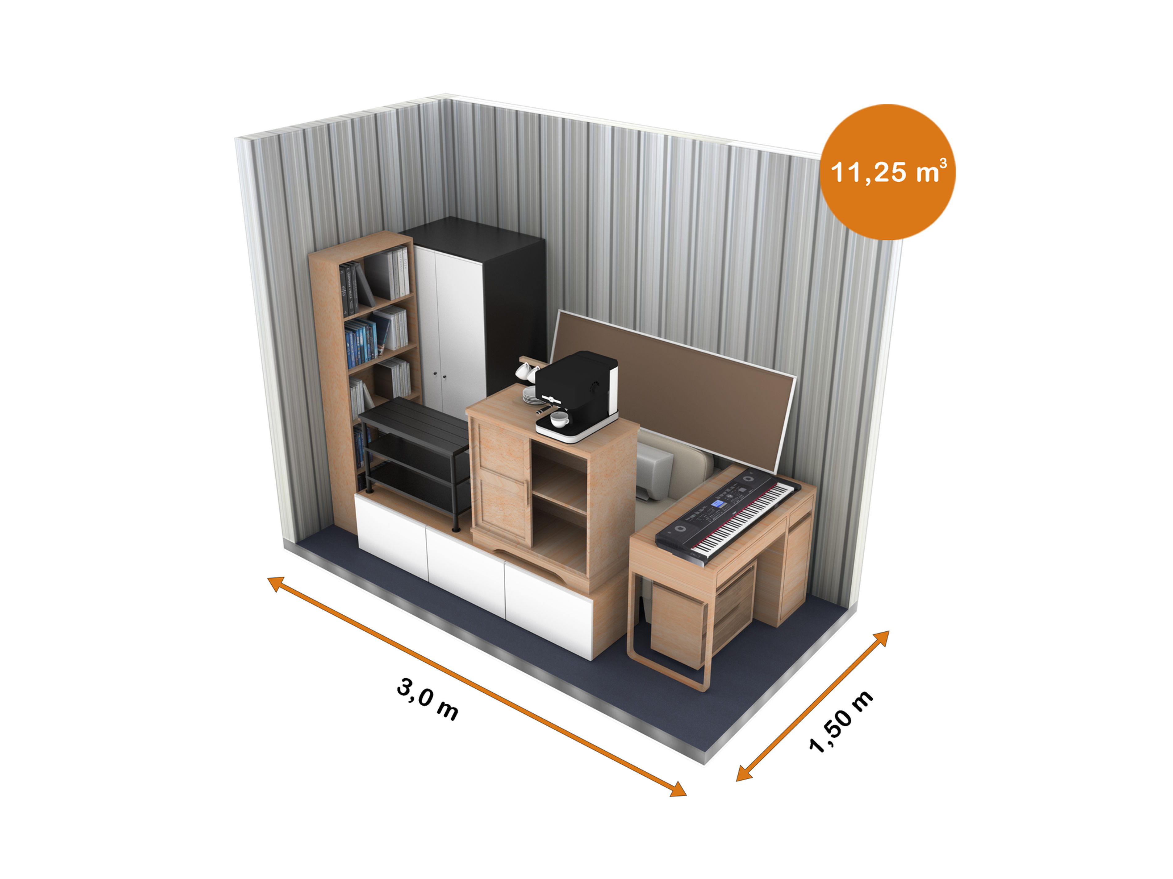Storage room of 11.25 m3 