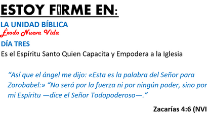 ESTOY FIRME EN: La Unidad Bíblica - Día Tres (Sesión 4)