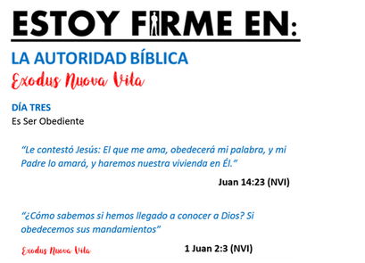 ESTOY FIRME EN: La Autoridad Bíblica - Día Tres