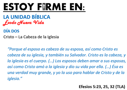 ESTOY FIRME EN: La Unidad Bíblica - Día Dos (Sesión 4)