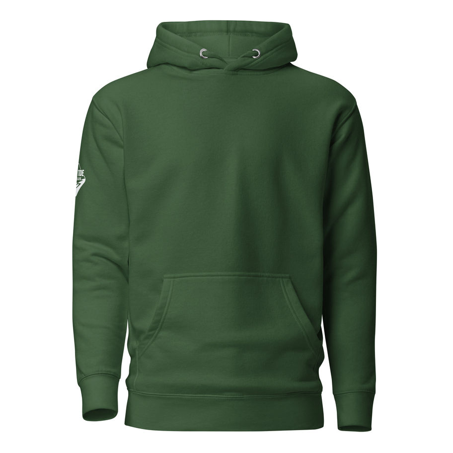 207 LTT Hoodie heavyweight fleece with minimalist Maine design