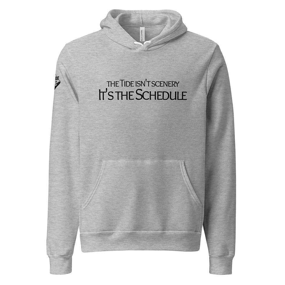 Grey it’s the schedule”, Maine worm digging hoodie