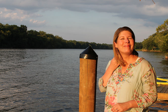 candb me sunset river smile.JPG