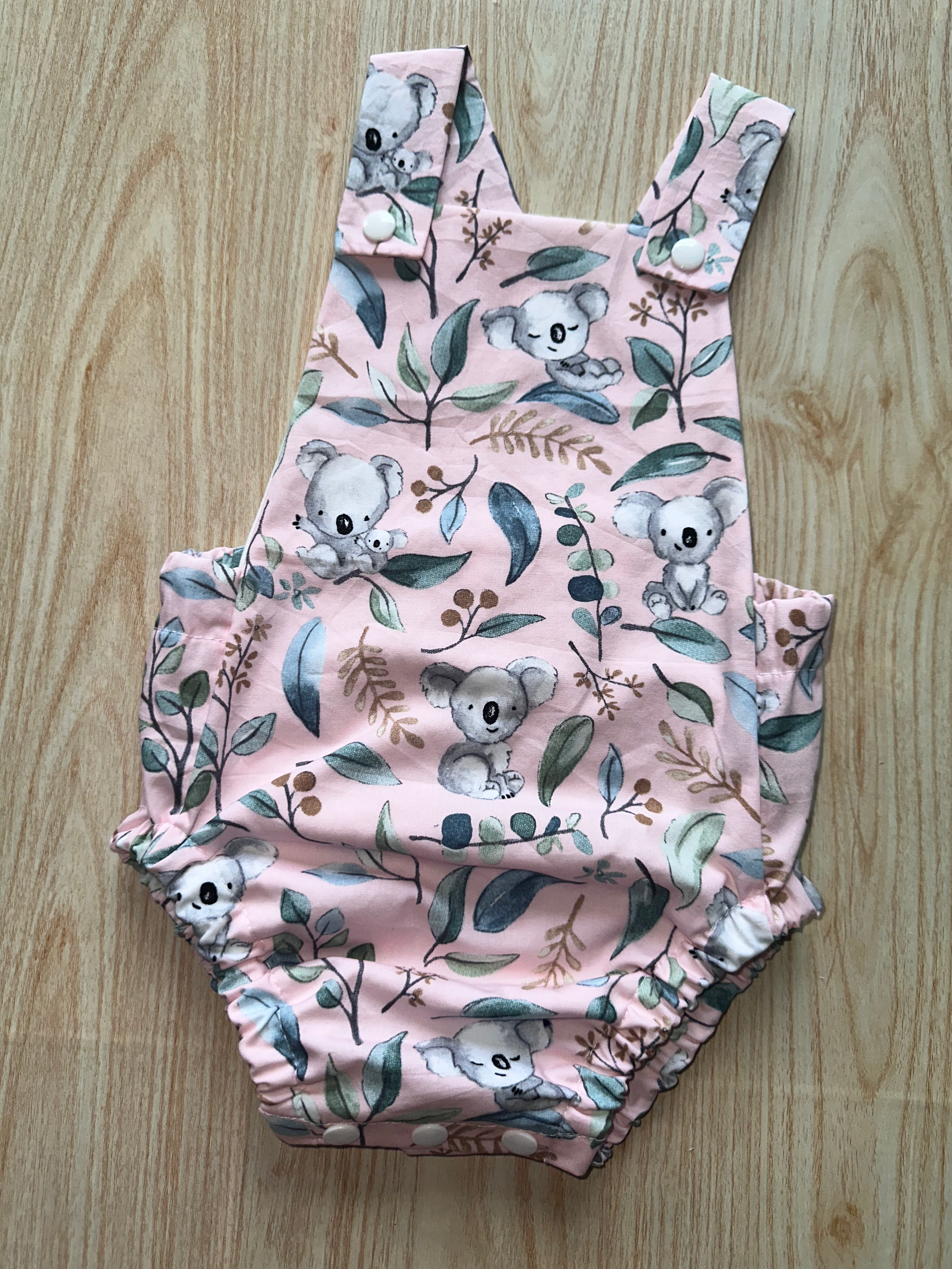 Summer Romper - Kelly the Koala Pink