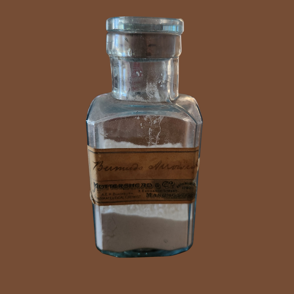 Antique Chemist’s Glass Bottle Mottershead & Co Manchester c.1895–1915