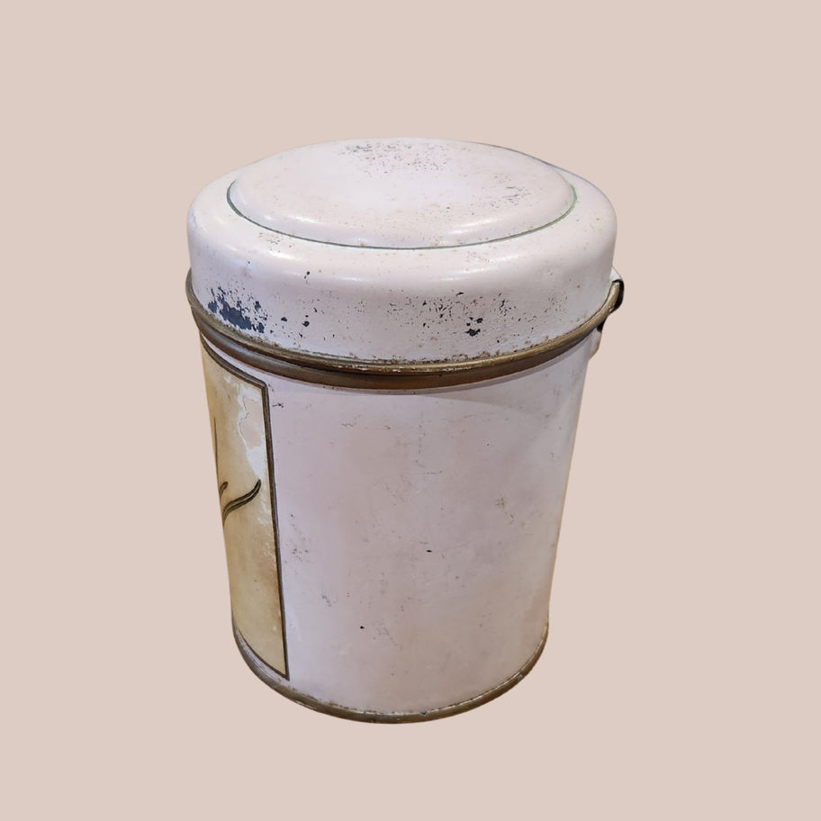 Vintage Garrisons Tea or Coffee Caddy – Floral Crocus Design c.1940s–50s