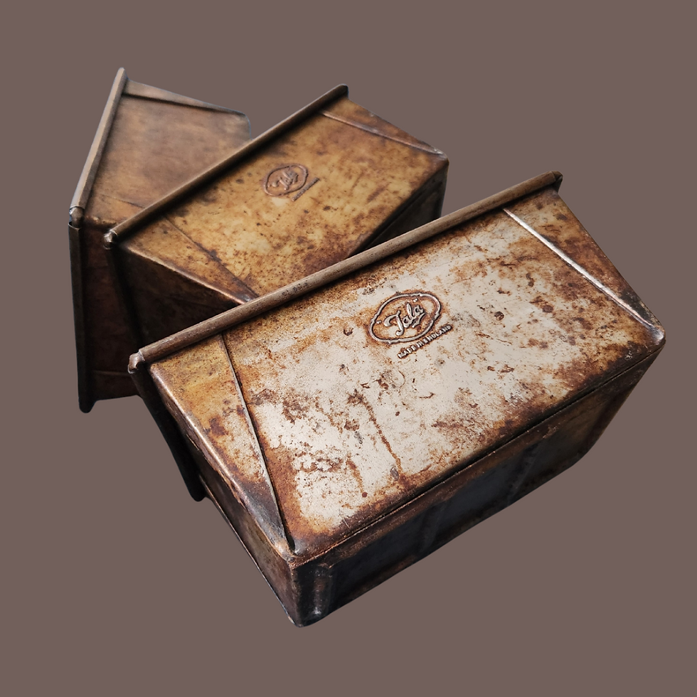 Vintage Tala Loaf Tins Set of 3 Rustic Industrial Charm