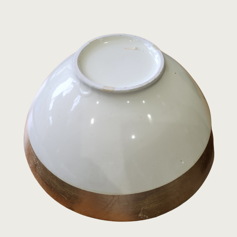 Vintage decorative bowl with gold leaf effect