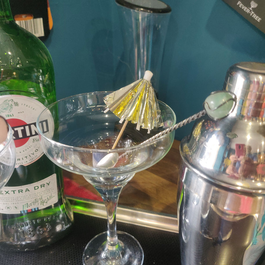 Vintage H . Stern pair of precious stone cocktail spoons silver but no Hallmarks