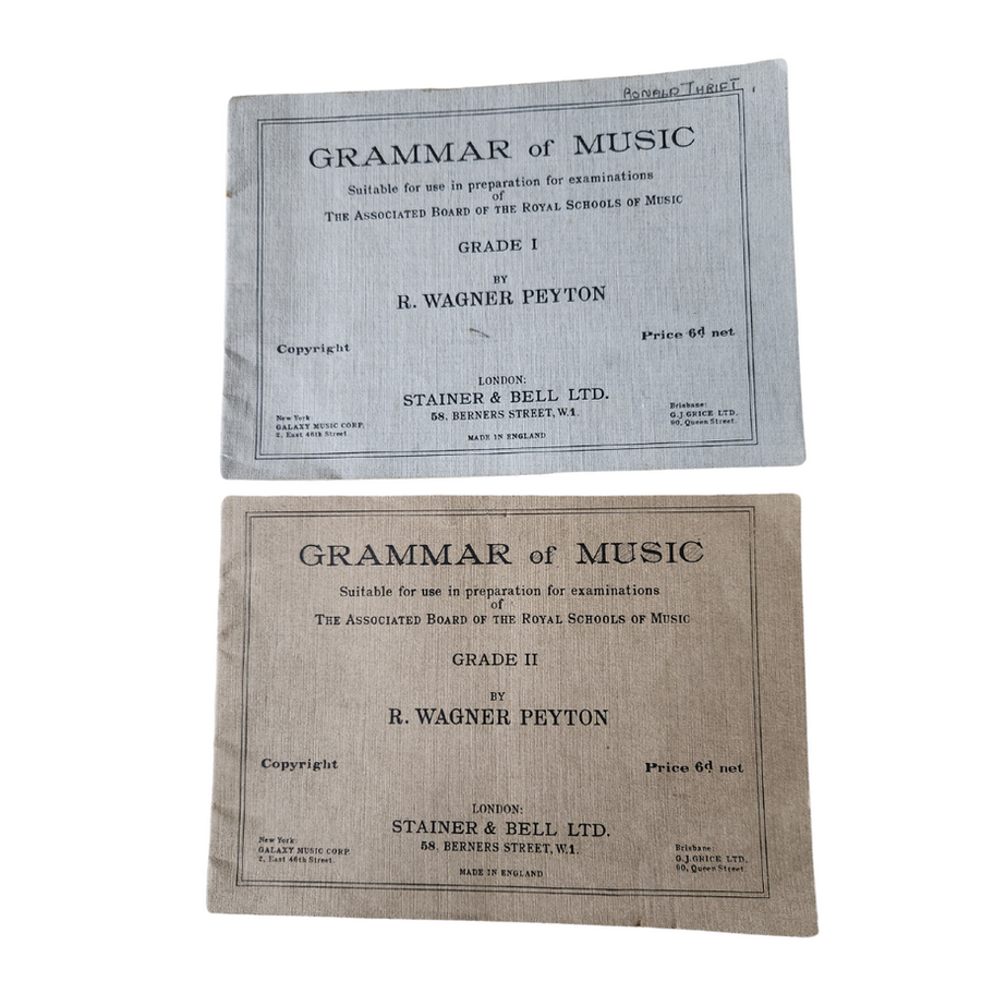 Vintage Grammar of Music Booklets by R. Wagner Peyton Grade I & II