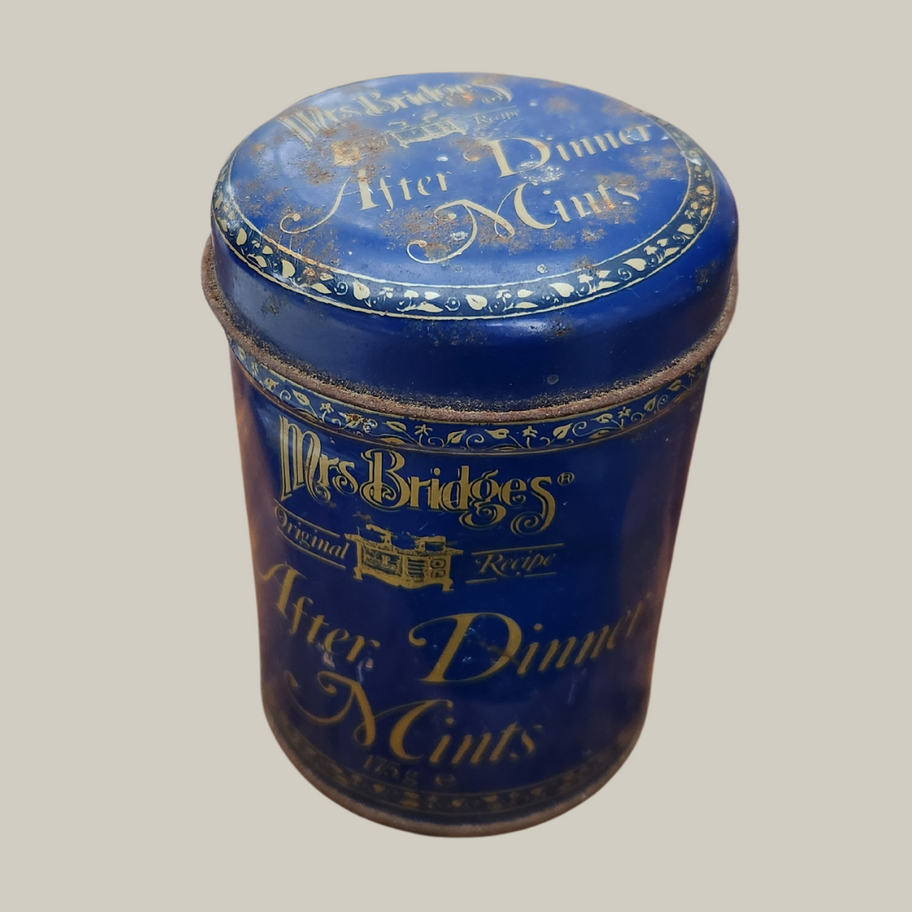 Vintage Mrs Bridges After Dinner Mints Tin Early 1900s