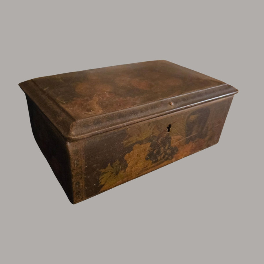 Antique Edwardian Fruit Lithograph Tin Box
