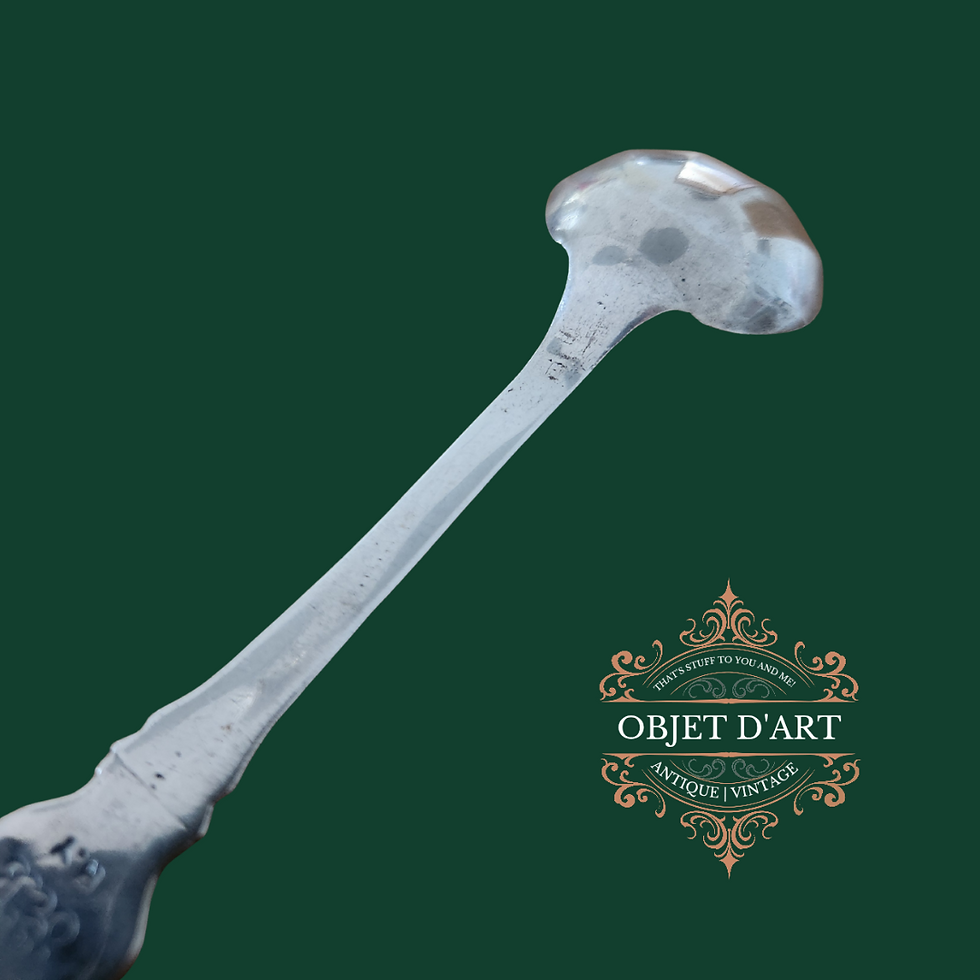 縮圖：Vintage Handcrafted White Metal Spoon Indian or Middle Eastern Design