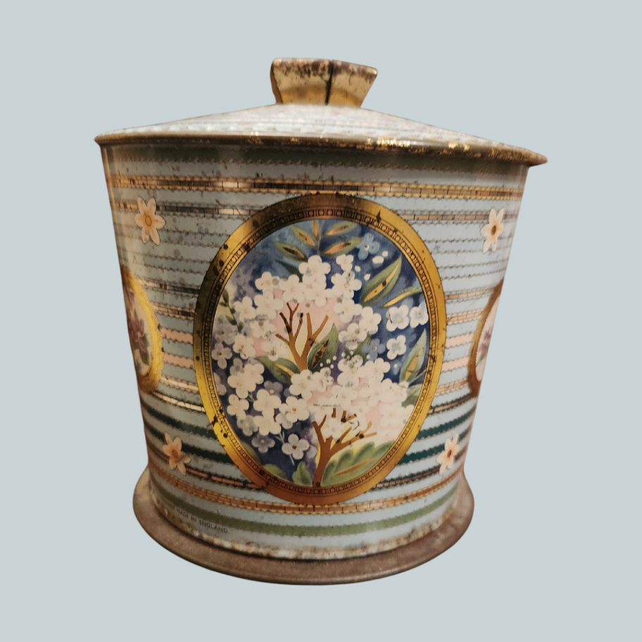 Vintage Baret Ware No. 64 Summer Flower Tin