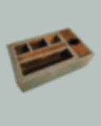 Antique Primitive Wooden Sewing or Tradesman’s Box c.1900 – Sliding Tray Inserts