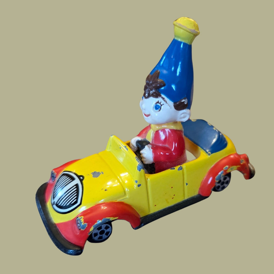Vintage 1985 Noddy Die-Cast Toy Car by Ertl — Original Licensed Collectible