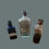 Прев'ю: Set of Three Antique Apothecary Bottles with Original Labels c.1920s to 30s