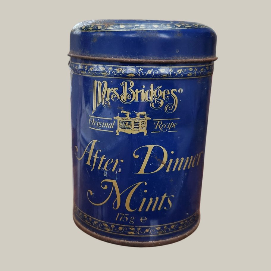 Vintage Mrs Bridges After Dinner Mints Tin Early 1900s