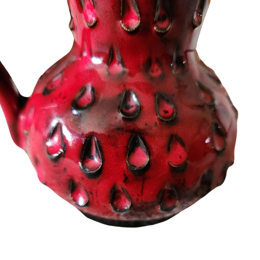 Vintage Fat Lava Ceramic vase by Fratelli Fanciullacci for Bitossi. 1960s Italy