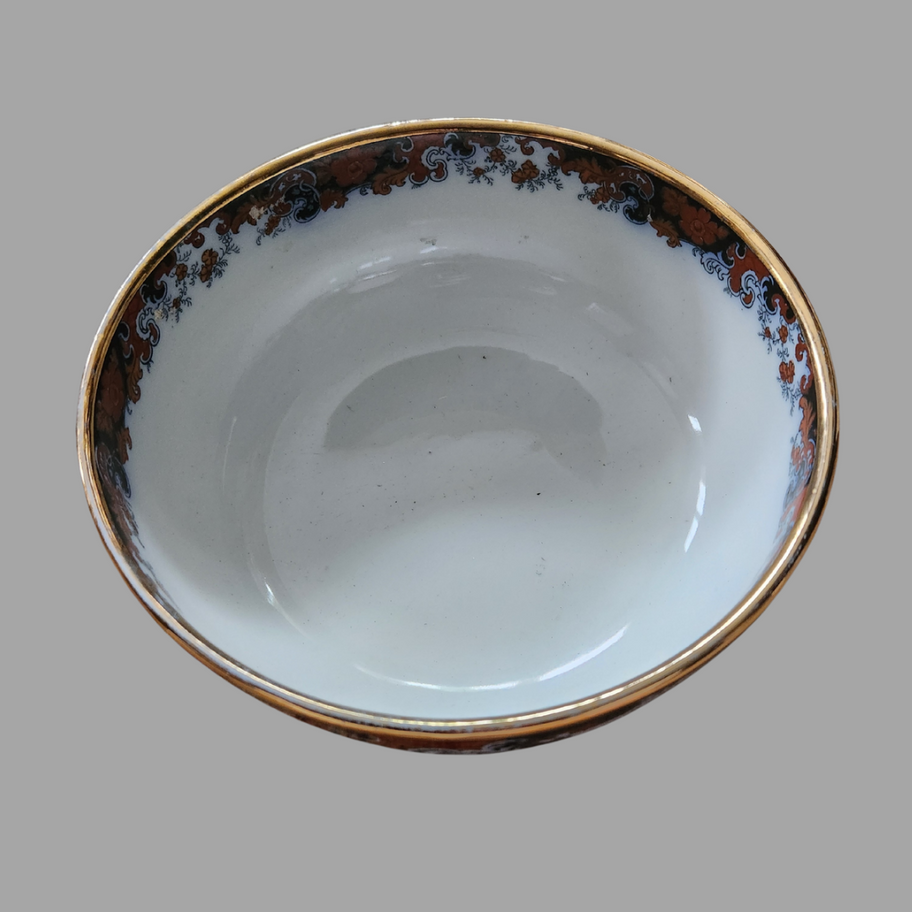 Antique Ridgways Chinese Japan Bowl Imari Style English Transferware c.1891-1920