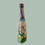 Прев'ю: Vintage Hand-Painted Folk Art Glass Bottle mid 20th-century