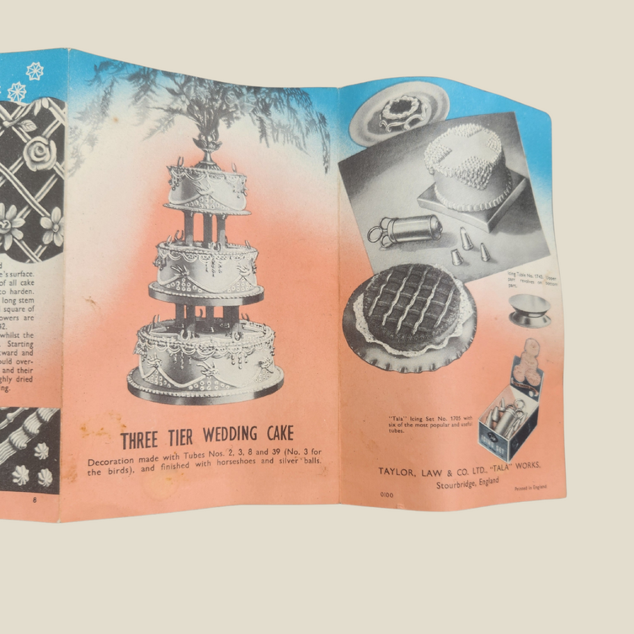 Vintage Tala Icing Set No. 1705 1950s with Original Box, Syringe & Nozzles