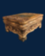 Vintage Florentine Gilt Wood Madonna and Child Trinket Box