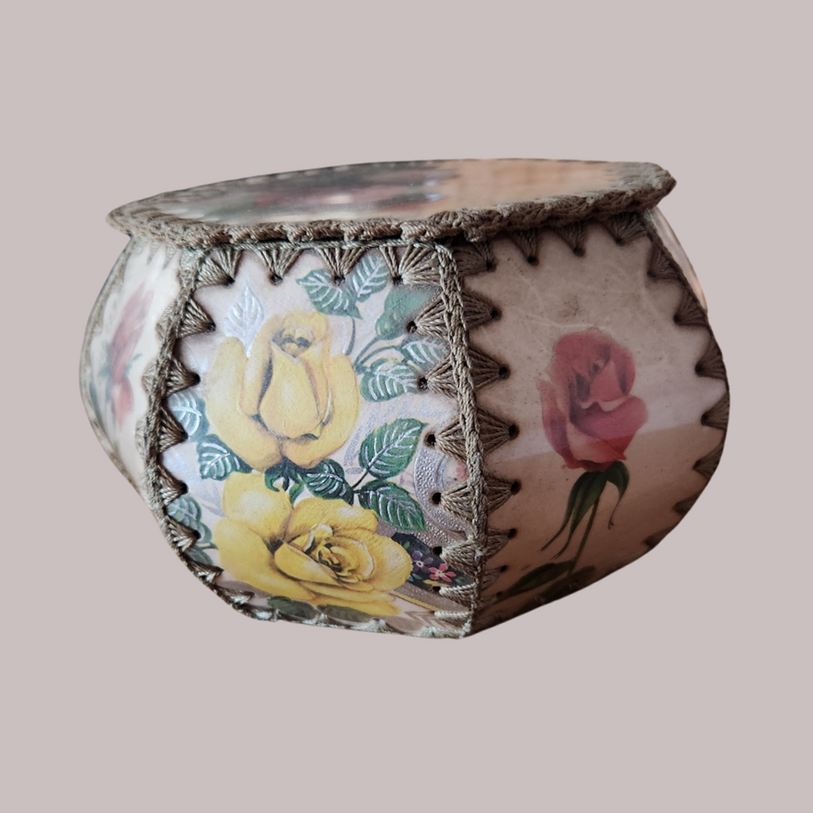 handcrafted vintage stitched box