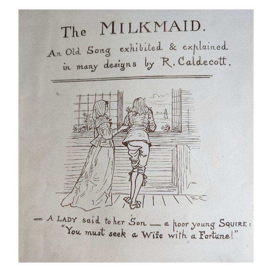 The Milk-Maid – An Old Song Illustrated by Randolph Caldecott c. 1879–1885
