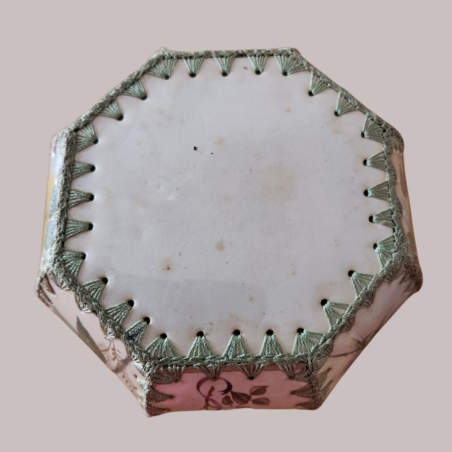 handcrafted vintage stitched box