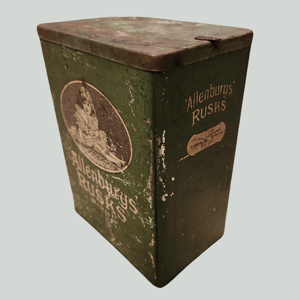 Vintage Allenburys Rusks (Malted) Tin by Allen & Hanburys, London