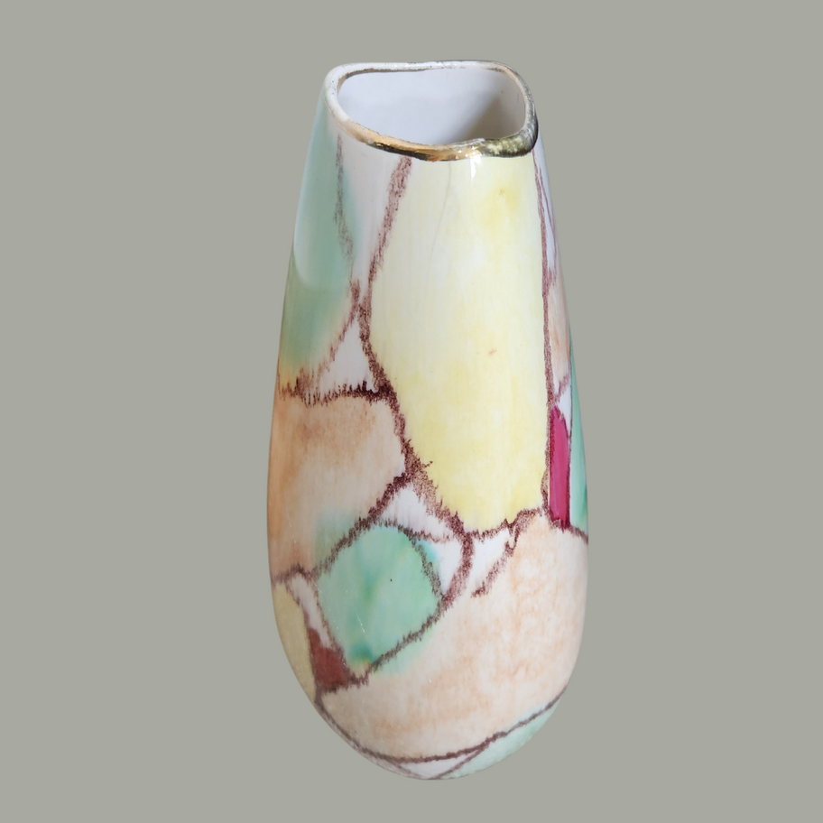 Vintage Bay Keramik Vase by Bodo Mans West Germany, 1960s