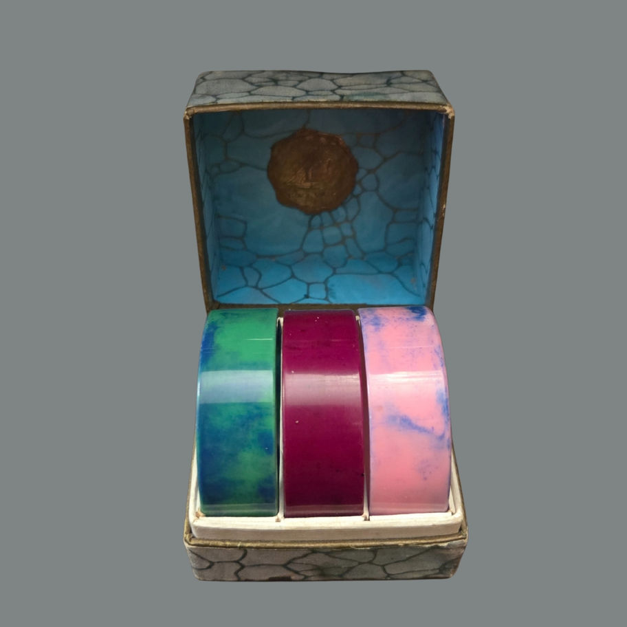 Vintage BRIMITE Napkin Rings – Boxed Set of Three