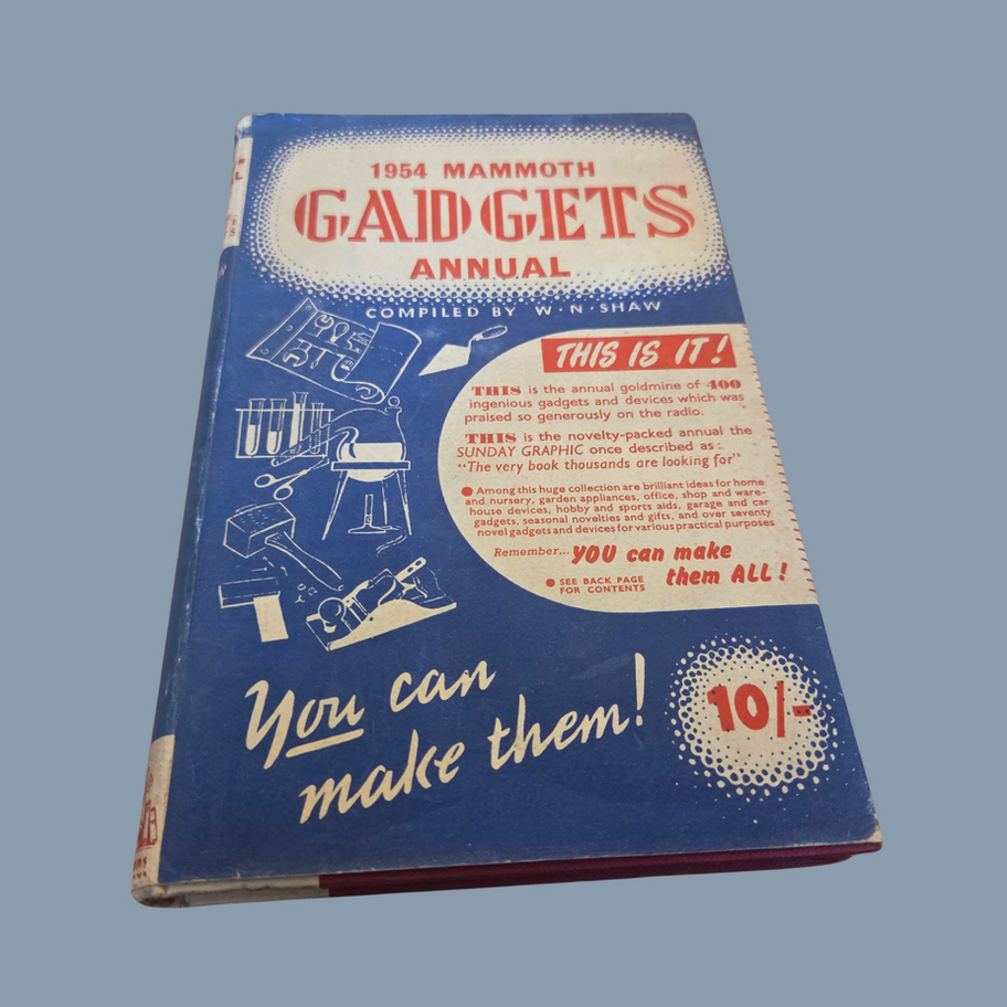 1954 Mammoth Gadgets Annual – Vintage DIY Projects Book | 400 Homemade Gadgets