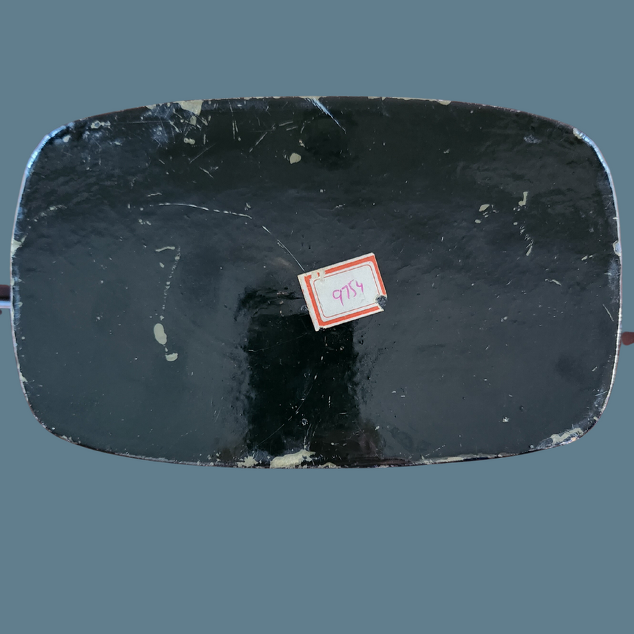 Decorative 1970s style large papier mache trinket box