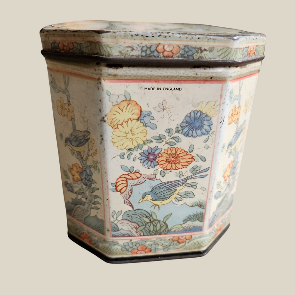 Vintage Huntley and Palmer Biscuit tin with Qilin Motif